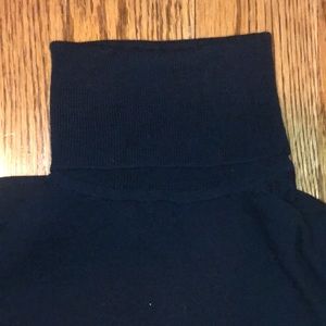 Uniqlo Navy Blue Fine Merino Wool Turtleneck